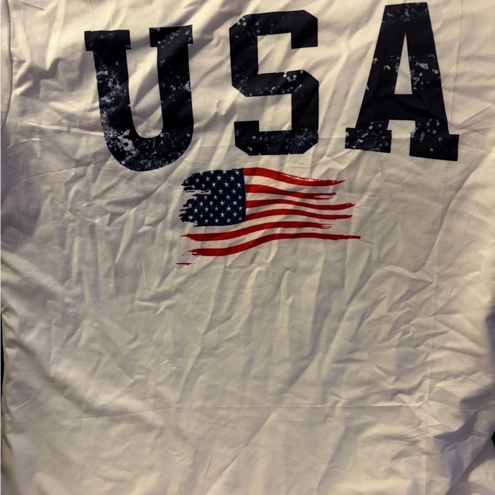 Women's White USA Graphic Tee - Picture 2 of 5